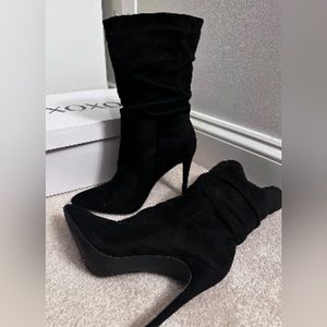 XOXO Womens Genevie Pull On Pointed Toe Booties NWB